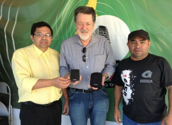 Goianyr Barbosa (Esq.), Clayton Aguiar (Centro) e Edimar Rodrigues (Dir.)