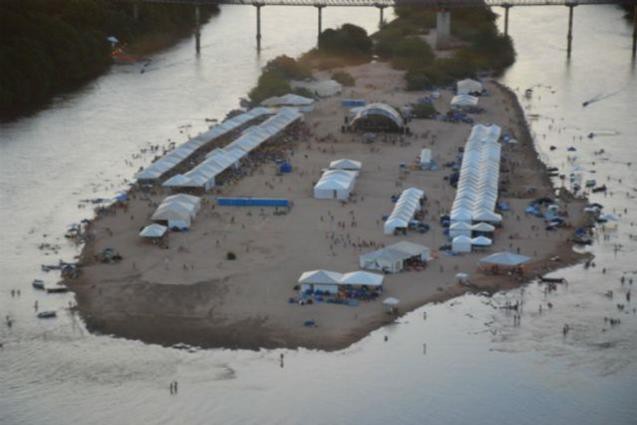 Vista área da Praia Rio Sono