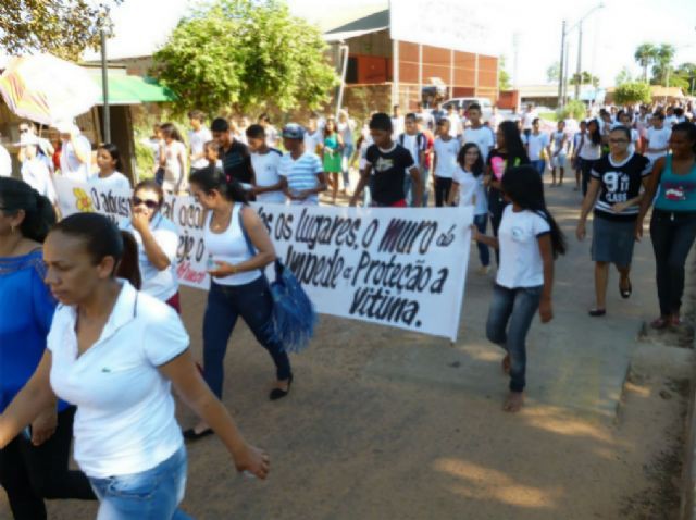 Mobilização percorreu ruas e avenidas de Pedro Afonso