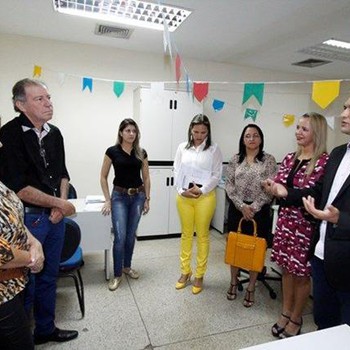 O presidente da ATM esteve na sede da Seduc para conhecer a Gerência responsável por dar suporte aos gestores municipais