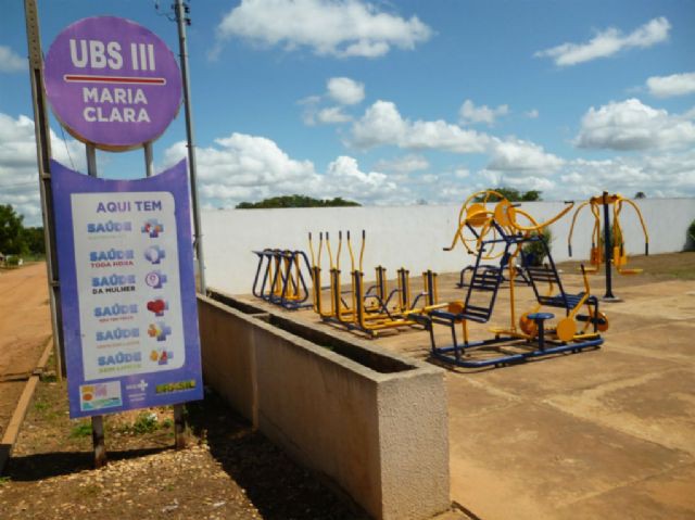 Foto 1 - Academia ao ar livre ao lado da UBS III Maria Clara Brasil, no setor Portelinha