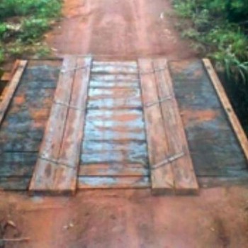 Imagem antiga da ponte