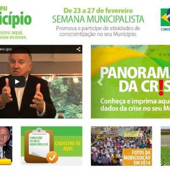 No hotsite os gestores poderão relatar a situação dos Municípios