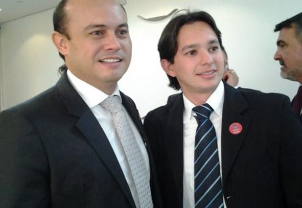 Governador eleito Sandoval Cardoso e presidente da ATM, prefeito de Almas, Leonardo Cintra