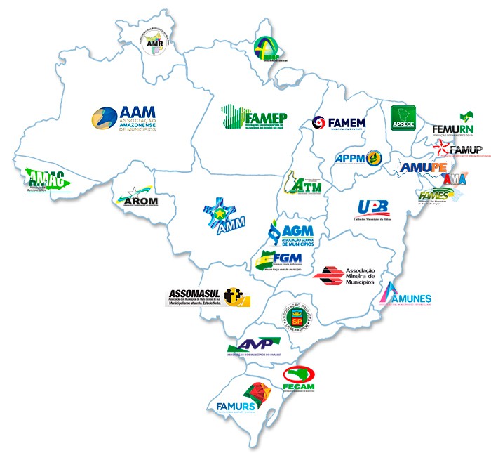 Mapa dos municípios