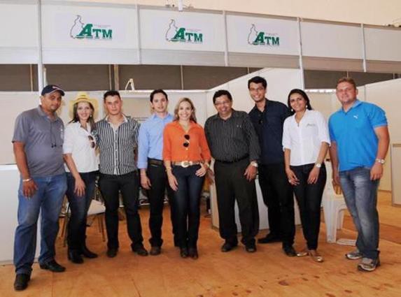 Presidente Leonardo Cintra (centro) e equipe ATM