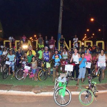 O Passeio foi iniciado em frente ao portal de entrada de Tocantinópolis, seguindo pelas ruas da cidade